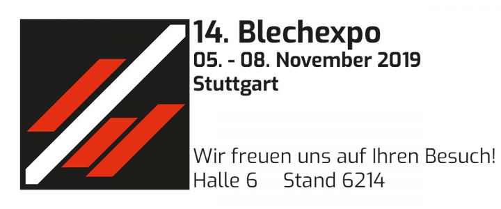 Besuchen Sie uns auf der Blechexpo 2019!